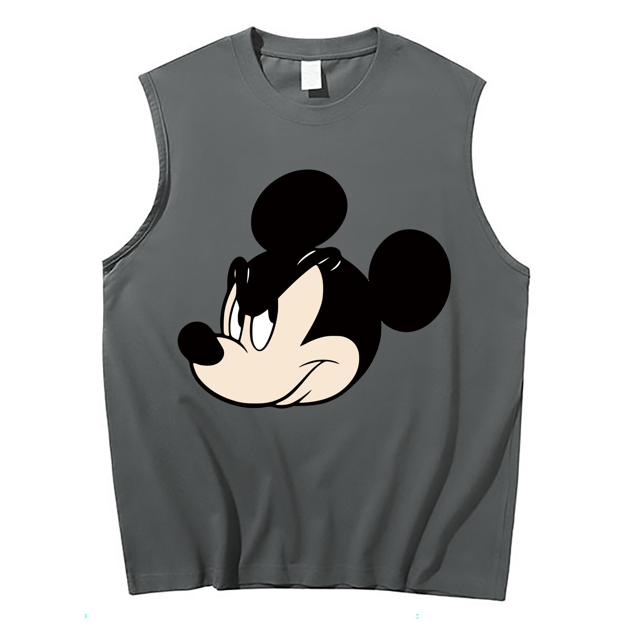 （画像用） ミッキーマウス Mickey Mouse コットン100％タンクトップ（フロントプリント）